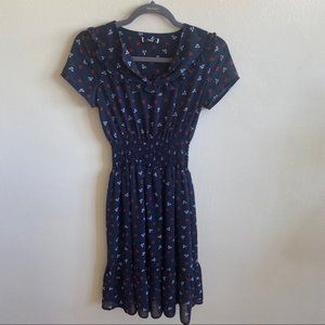 Tonivy Floral Navy Dress Sz Small